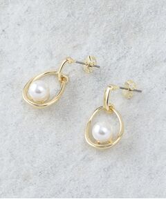 OPAQUE.CLIP / オペーク ドット クリップ ピアス・イヤリング | メタルオーバル×フェイクパールピアス