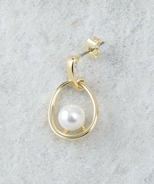 OPAQUE.CLIP / オペーク ドット クリップ ピアス・イヤリング | メタルオーバル×フェイクパールピアス | 詳細2