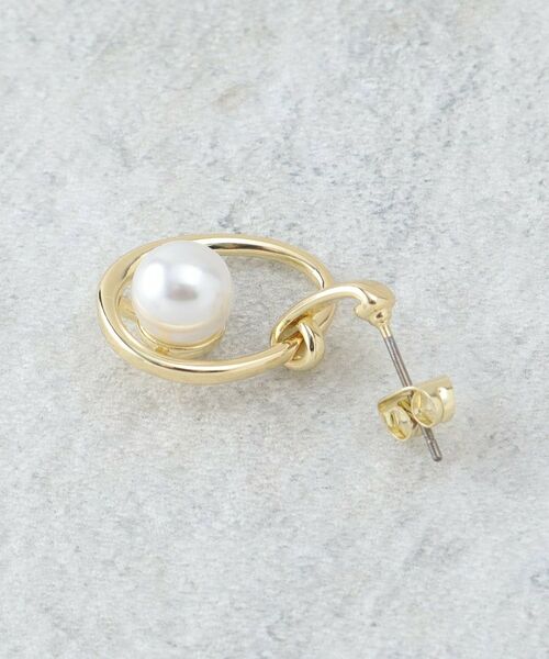 OPAQUE.CLIP / オペーク ドット クリップ ピアス・イヤリング | メタルオーバル×フェイクパールピアス | 詳細3