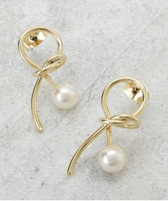 OPAQUE.CLIP / オペーク ドット クリップ ピアス・イヤリング | ねじりメタル×フェイクパールピアス