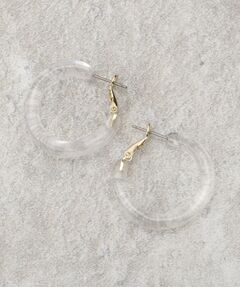 OPAQUE.CLIP / オペーク ドット クリップ ピアス・イヤリング | シアーカラーフープピアス