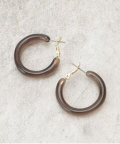 OPAQUE.CLIP / オペーク ドット クリップ ピアス・イヤリング | シアーカラーフープピアス