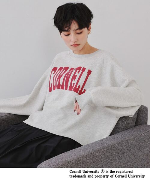 OPAQUE. CLIP/オペーク ドット クリップ カレッジロゴ スウェットプルオーバー グレー(012) 99 OPAQUE. CLIP/オペーク ドット クリップ カレッジロゴ スウェットプルオーバー グレー(012) 99