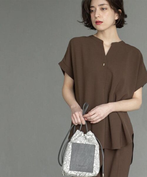 OPAQUE.CLIP / オペーク ドット クリップ シャツ・ブラウス | 《7色展開/SS-LLサイズ》ストレッチスキッパーブラウス/セットアップ対応【洗濯機洗い可/防シワ】 | 詳細15