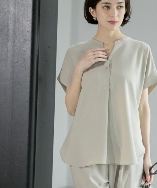 OPAQUE.CLIP / オペーク ドット クリップ シャツ・ブラウス | 《7色展開/SS-LLサイズ》ストレッチスキッパーブラウス/セットアップ対応【洗濯機洗い可/防シワ】 | 詳細19