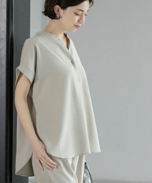 OPAQUE.CLIP / オペーク ドット クリップ シャツ・ブラウス | 《7色展開/SS-LLサイズ》ストレッチスキッパーブラウス/セットアップ対応【洗濯機洗い可/防シワ】 | 詳細20