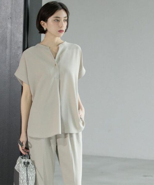 OPAQUE.CLIP / オペーク ドット クリップ シャツ・ブラウス | 《7色展開/SS-LLサイズ》ストレッチスキッパーブラウス/セットアップ対応【洗濯機洗い可/防シワ】 | 詳細21