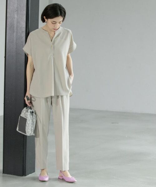 OPAQUE.CLIP / オペーク ドット クリップ シャツ・ブラウス | 《7色展開/SS-LLサイズ》ストレッチスキッパーブラウス/セットアップ対応【洗濯機洗い可/防シワ】 | 詳細23