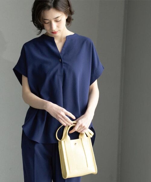 OPAQUE.CLIP / オペーク ドット クリップ シャツ・ブラウス | 《7色展開/SS-LLサイズ》ストレッチスキッパーブラウス/セットアップ対応【洗濯機洗い可/防シワ】 | 詳細24