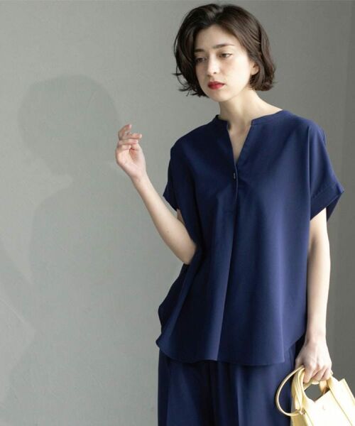 OPAQUE.CLIP / オペーク ドット クリップ シャツ・ブラウス | 《7色展開/SS-LLサイズ》ストレッチスキッパーブラウス/セットアップ対応【洗濯機洗い可/防シワ】 | 詳細25