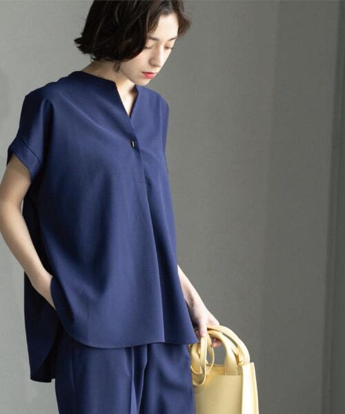 OPAQUE.CLIP / オペーク ドット クリップ シャツ・ブラウス | 《7色展開/SS-LLサイズ》ストレッチスキッパーブラウス/セットアップ対応【洗濯機洗い可/防シワ】 | 詳細26