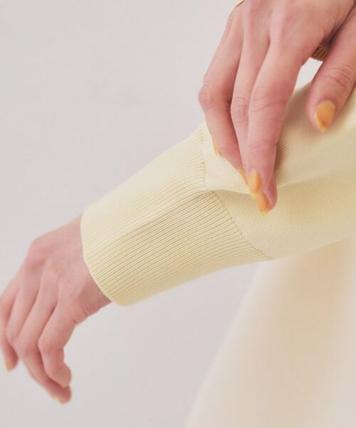 OPAQUE.CLIP / オペーク ドット クリップ ニット・セーター | 配色ペプラムニット【洗濯機洗い可／抗ピル】 | 詳細18