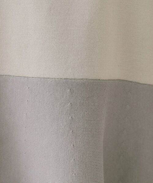 OPAQUE.CLIP / オペーク ドット クリップ ニット・セーター | 配色ペプラムニット【洗濯機洗い可／抗ピル】 | 詳細4