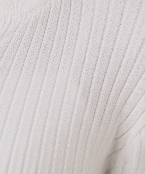 OPAQUE.CLIP / オペーク ドット クリップ ニット・セーター | ヘンリーネックリブニット【洗濯機洗い可】 | 詳細4