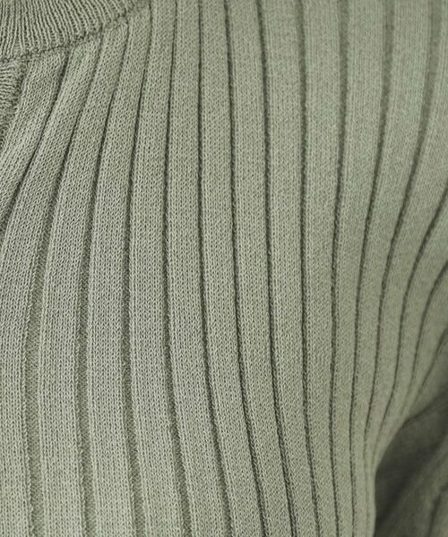 OPAQUE.CLIP / オペーク ドット クリップ ニット・セーター | ヘンリーネックリブニット【洗濯機洗い可】 | 詳細8