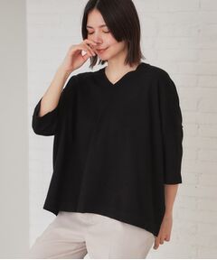 OPAQUE.CLIP / オペーク ドット クリップ ニット・セーター | リラクシーワイドVネックニット【洗濯機洗い可】