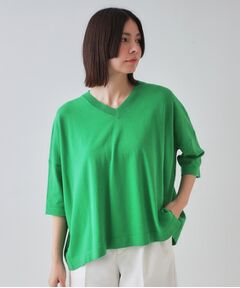 OPAQUE.CLIP / オペーク ドット クリップ ニット・セーター | リラクシーワイドVネックニット【洗濯機洗い可】