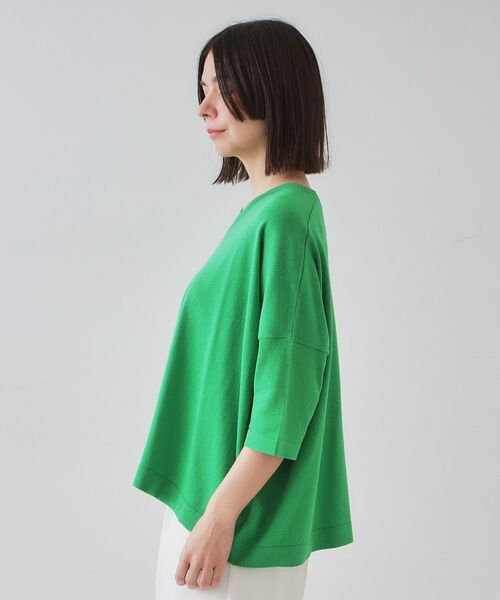 OPAQUE.CLIP / オペーク ドット クリップ ニット・セーター | リラクシーワイドVネックニット【洗濯機洗い可】 | 詳細18