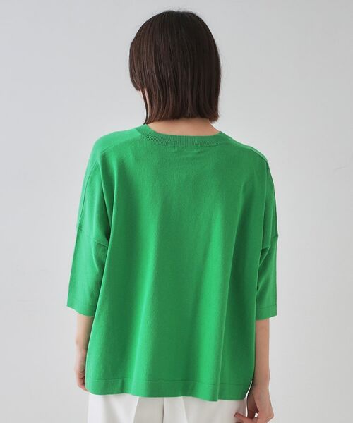 OPAQUE.CLIP / オペーク ドット クリップ ニット・セーター | リラクシーワイドVネックニット【洗濯機洗い可】 | 詳細19