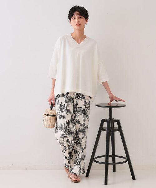 OPAQUE.CLIP / オペーク ドット クリップ ニット・セーター | リラクシーワイドVネックニット【洗濯機洗い可】 | 詳細2