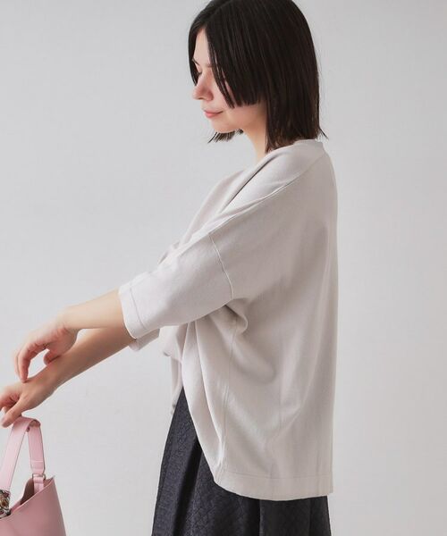 OPAQUE.CLIP / オペーク ドット クリップ ニット・セーター | リラクシーワイドVネックニット【洗濯機洗い可】 | 詳細5