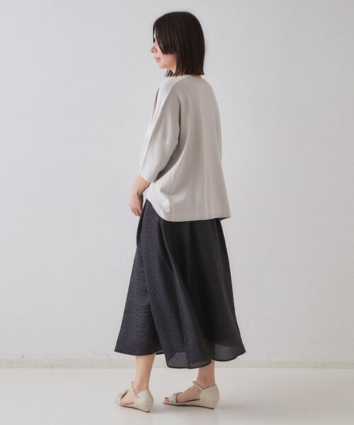 OPAQUE.CLIP / オペーク ドット クリップ ニット・セーター | リラクシーワイドVネックニット【洗濯機洗い可】 | 詳細7