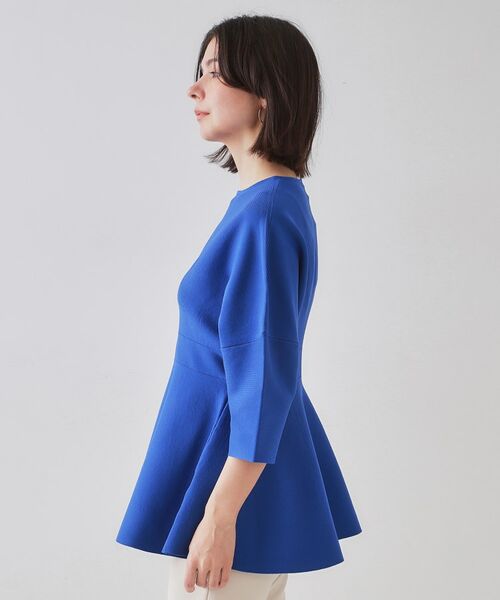 OPAQUE.CLIP / オペーク ドット クリップ ニット・セーター | ランタンスリーブペプラムデザインニット【洗濯機洗い可/抗ピル】 | 詳細14