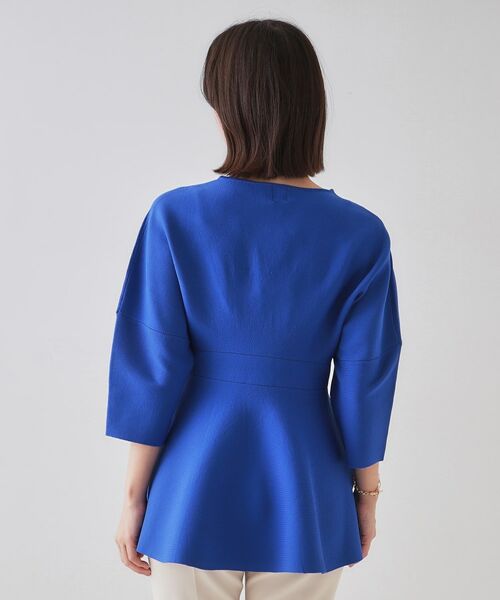 OPAQUE.CLIP / オペーク ドット クリップ ニット・セーター | ランタンスリーブペプラムデザインニット【洗濯機洗い可/抗ピル】 | 詳細15