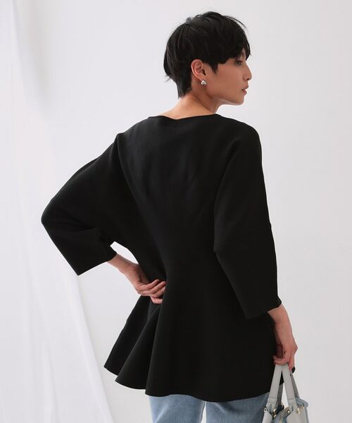 OPAQUE.CLIP / オペーク ドット クリップ ニット・セーター | ランタンスリーブペプラムデザインニット【洗濯機洗い可/抗ピル】 | 詳細5