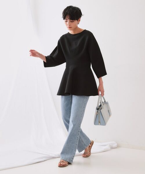 OPAQUE.CLIP / オペーク ドット クリップ ニット・セーター | ランタンスリーブペプラムデザインニット【洗濯機洗い可/抗ピル】 | 詳細7