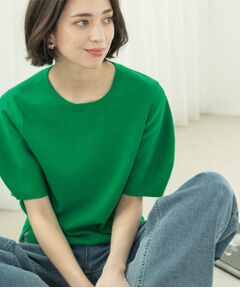 OPAQUE.CLIP / オペーク ドット クリップ ニット・セーター | カーブスリーブニット【UV/洗濯機洗い可】