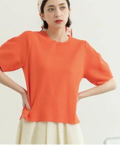 GRANCY 赤 ニットセーター　Ｌサイズ GRANCY】ZipDesign Asymmetry Knit / ジップデザイン
