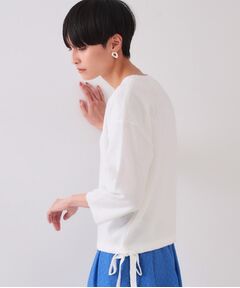 OPAQUE.CLIP / オペーク ドット クリップ ニット・セーター | サイドリボンニット【洗濯機洗い可】