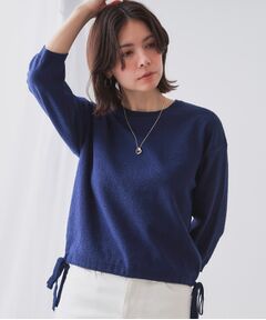 OPAQUE.CLIP / オペーク ドット クリップ ニット・セーター | サイドリボンニット【洗濯機洗い可】