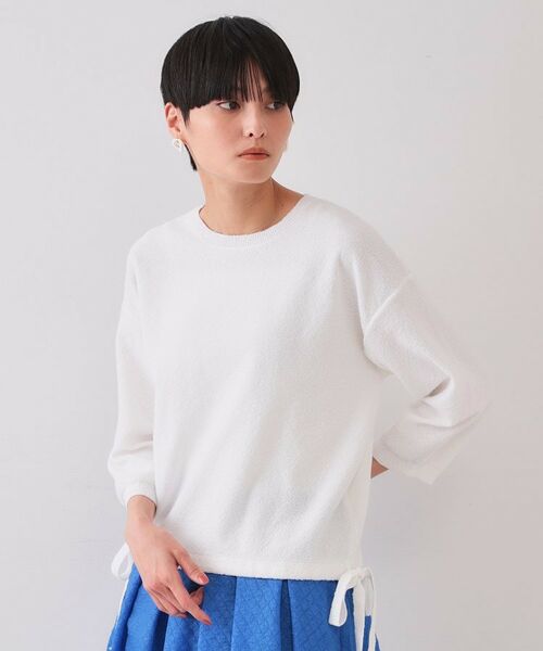 OPAQUE.CLIP / オペーク ドット クリップ ニット・セーター | サイドリボンニット【洗濯機洗い可】 | 詳細1