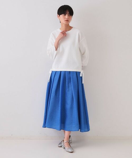 OPAQUE.CLIP / オペーク ドット クリップ ニット・セーター | サイドリボンニット【洗濯機洗い可】 | 詳細2