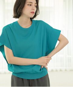 OPAQUE.CLIP / オペーク ドット クリップ ニット・セーター | フリルスリーブニット【UVケア/接触冷感/洗濯機洗い可/抗ピル】