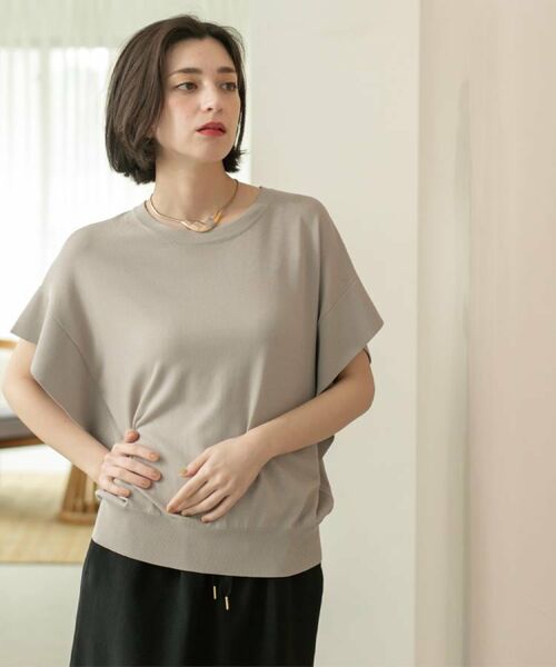 OPAQUE.CLIP / オペーク ドット クリップ ニット・セーター | フリルスリーブニット【UVケア/接触冷感/洗濯機洗い可/抗ピル】 | 詳細11