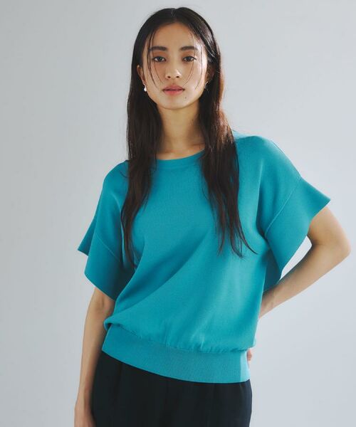 OPAQUE.CLIP / オペーク ドット クリップ ニット・セーター | フリルスリーブニット【UVケア/接触冷感/洗濯機洗い可/抗ピル】 | 詳細18