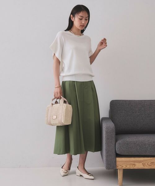 OPAQUE.CLIP / オペーク ドット クリップ ニット・セーター | フリルスリーブニット【UVケア/接触冷感/洗濯機洗い可/抗ピル】 | 詳細27