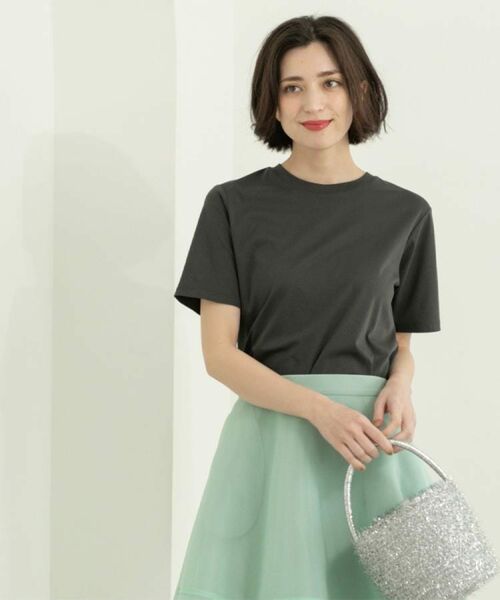 OPAQUE.CLIP / オペーク ドット クリップ Tシャツ | 《5色展開/SS-LLサイズ》ベーシッククルーネックTシャツ【接触冷感/洗濯機洗い可】 | 詳細16