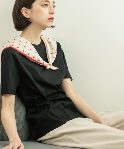 OPAQUE.CLIP / オペーク ドット クリップ Tシャツ | 《5色展開/SS-LLサイズ》ベーシッククルーネックTシャツ【接触冷感/洗濯機洗い可】 | 詳細24