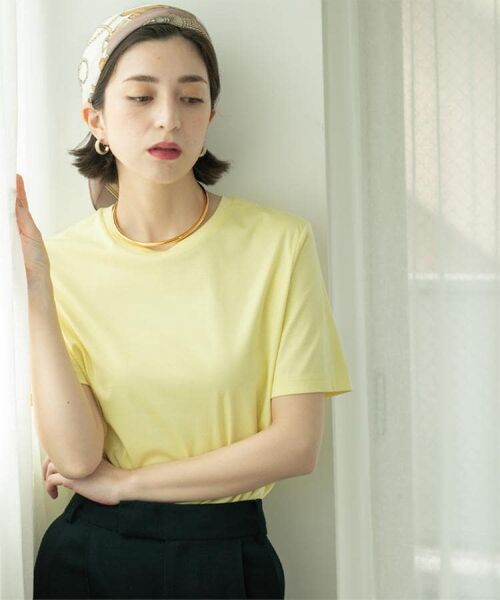 OPAQUE.CLIP / オペーク ドット クリップ Tシャツ | 《5色展開/SS-LLサイズ》ベーシッククルーネックTシャツ【接触冷感/洗濯機洗い可】 | 詳細27