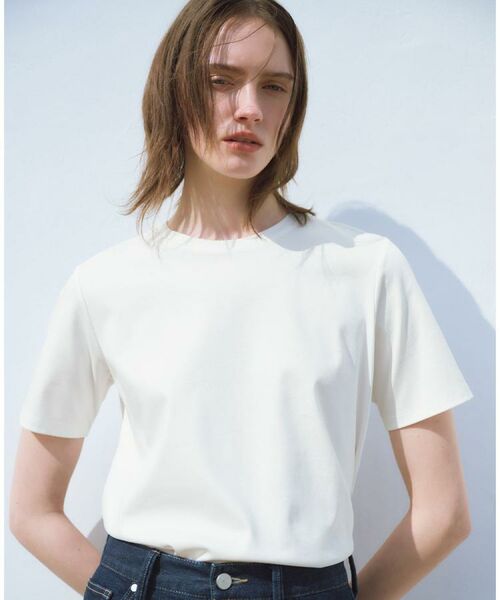 OPAQUE.CLIP / オペーク ドット クリップ Tシャツ | 《5色展開/SS-LLサイズ》ベーシッククルーネックTシャツ【接触冷感/洗濯機洗い可】 | 詳細3