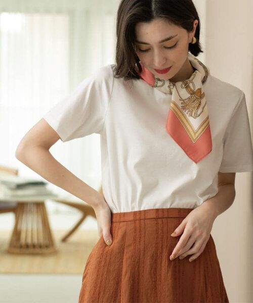 OPAQUE.CLIP / オペーク ドット クリップ Tシャツ | 《5色展開/SS-LLサイズ》ベーシッククルーネックTシャツ【接触冷感/洗濯機洗い可】 | 詳細7