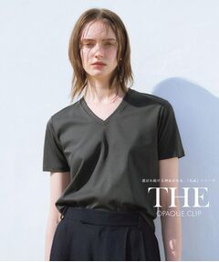 OPAQUE.CLIP / オペーク ドット クリップ Tシャツ | 《5色展開/SS-LLサイズ》VネックベーシックTシャツ【接触冷感/洗濯機洗い可】
