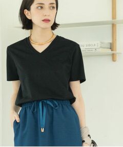 OPAQUE.CLIP / オペーク ドット クリップ Tシャツ | 《5色展開/SS-LLサイズ》VネックベーシックTシャツ【接触冷感/洗濯機洗い可】