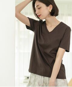 OPAQUE.CLIP / オペーク ドット クリップ Tシャツ | 《5色展開/SS-LLサイズ》VネックベーシックTシャツ【接触冷感/洗濯機洗い可】