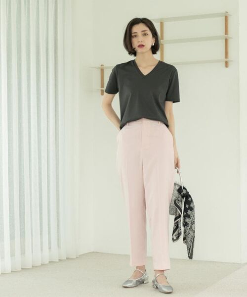 OPAQUE.CLIP / オペーク ドット クリップ Tシャツ | 《5色展開/SS-LLサイズ》VネックベーシックTシャツ【接触冷感/洗濯機洗い可】 | 詳細17