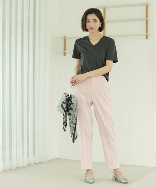 OPAQUE.CLIP / オペーク ドット クリップ Tシャツ | 《5色展開/SS-LLサイズ》VネックベーシックTシャツ【接触冷感/洗濯機洗い可】 | 詳細18